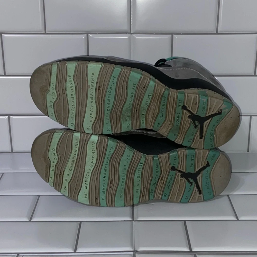 Jordan 10 Retro Statue of Liberty Silver Teal Men’s Size 11 - Picture 4 of 9